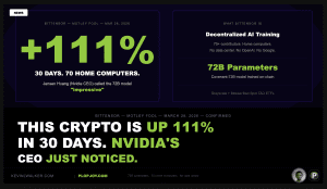 Bittensor just trained a 72 billion parameter AI model.