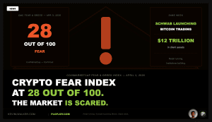 THE CRYPTO FEAR INDEX AT 9 OUT OF 100