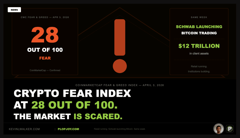 THE CRYPTO FEAR INDEX AT 9 OUT OF 100